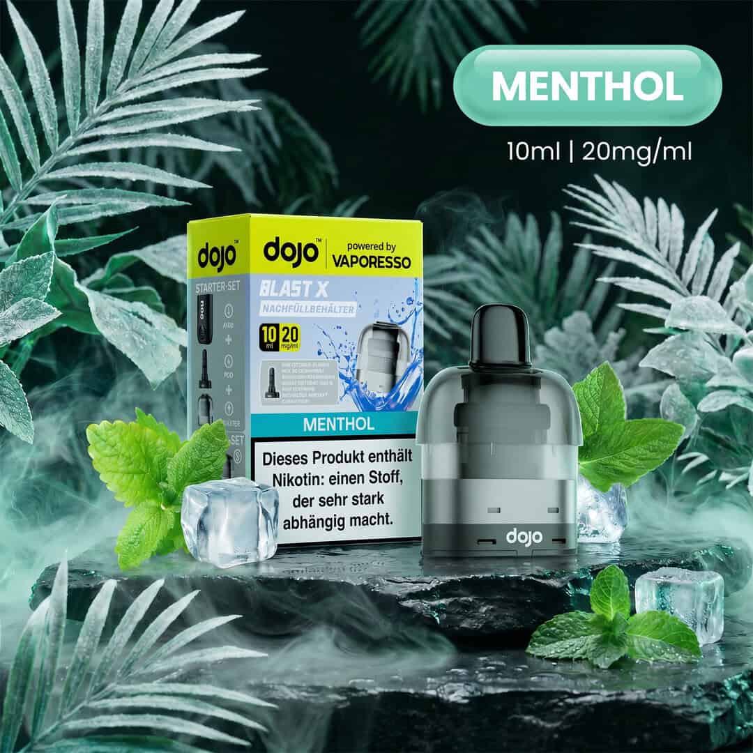 menthol final | Vapebazar Vaporesso Dojo Blast X Pod Nachfüllbehälter 10Ml - Menthol - 20Mg