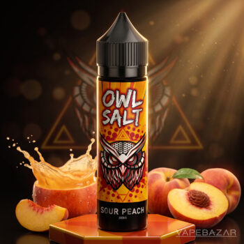 OWL Salt Longfill Sour Peach Aroma 10ml in 60ml