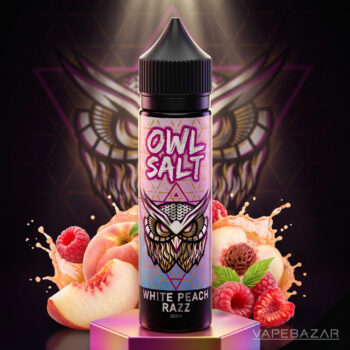 owl salt longfill white peach razz 1 | Vapebazar Owl Salt Longfill White Peach Razz Aroma 10Ml In 60Ml
