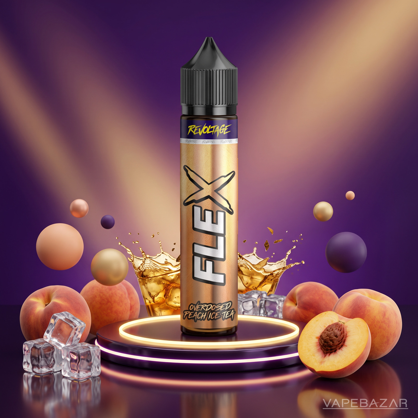 revoltage flex longfill overdosed peach ice tea 7ml | Vapebazar Revoltage Flex Longfill 7 Ml - Overdosed Peach Ice Tea – Longfill Aroma