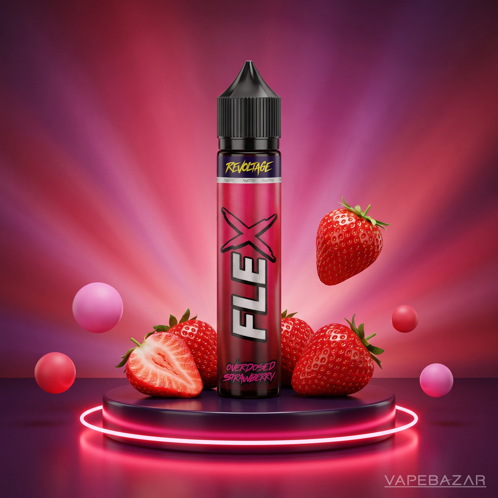 revoltage flex longfill overdosed strawberry 7ml | Vapebazar Revoltage Flex Longfill 7 Ml - Overdosed Strawberry – Longfill Aroma