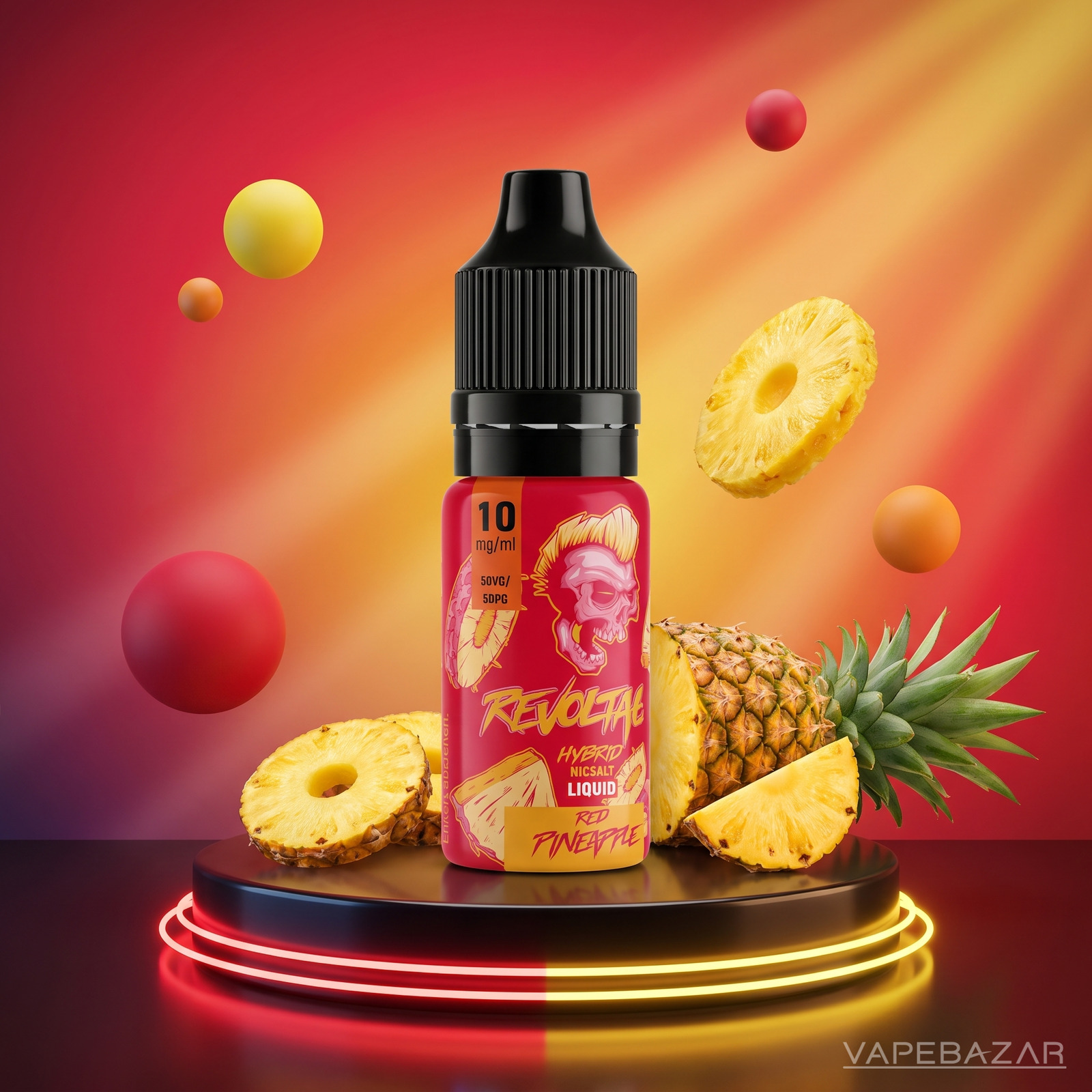 revoltage hybrid liquid red pineapple | Vapebazar Revoltage Hybrid Nikotinsalz Liquid Red Pineapple 10 Ml
