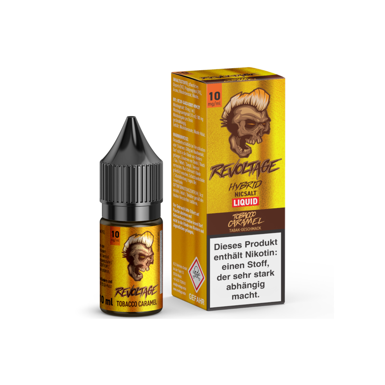 revoltage hybrid liquid tobacco caramel 10mg | Vapebazar Revoltage Hybrid Liquid Tobacco Caramel 10Mg/Ml