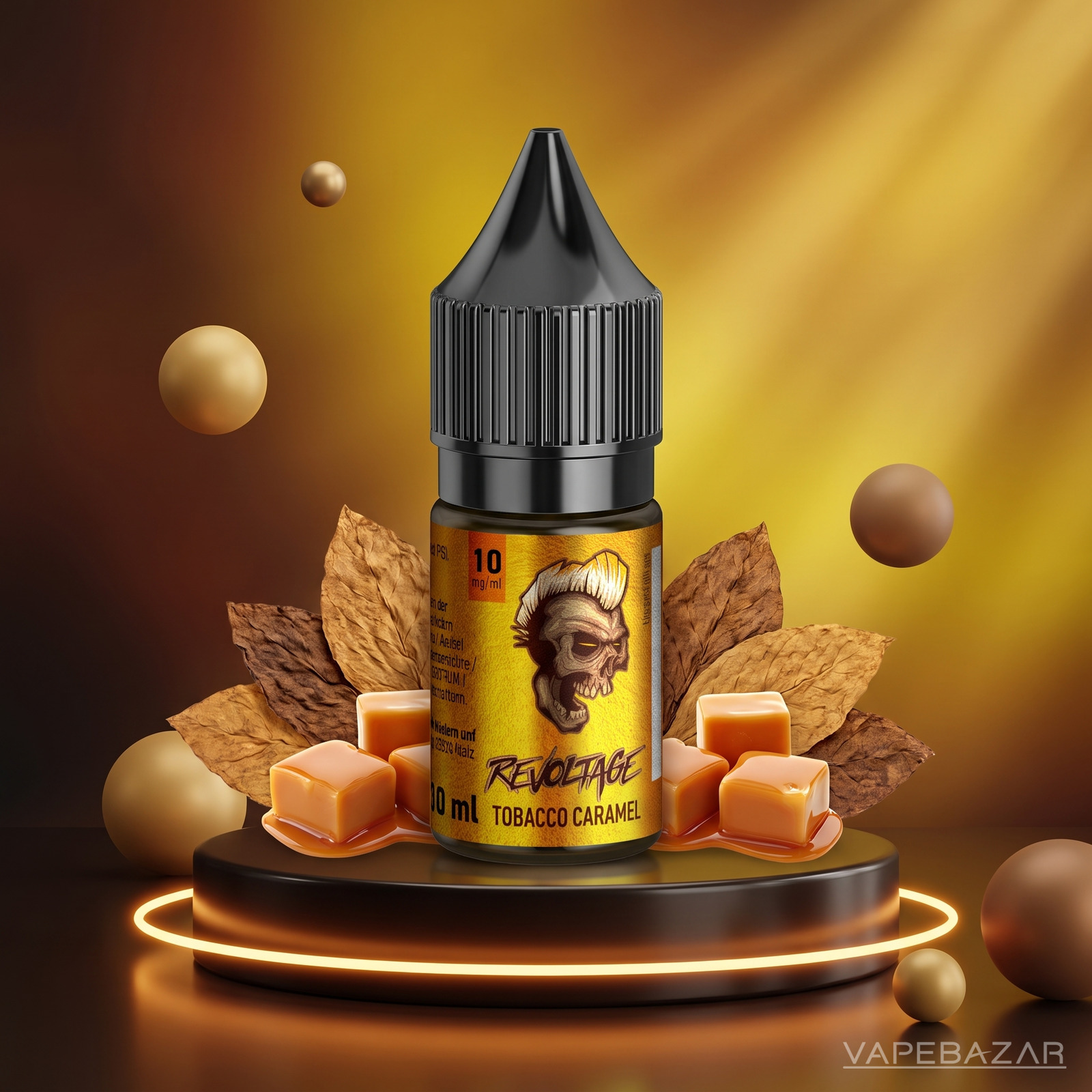 revoltage hybrid liquid tobacco caramel | Vapebazar Revoltage Hybrid Nikotinsalz Liquid Tobacco Caramel 10 Ml