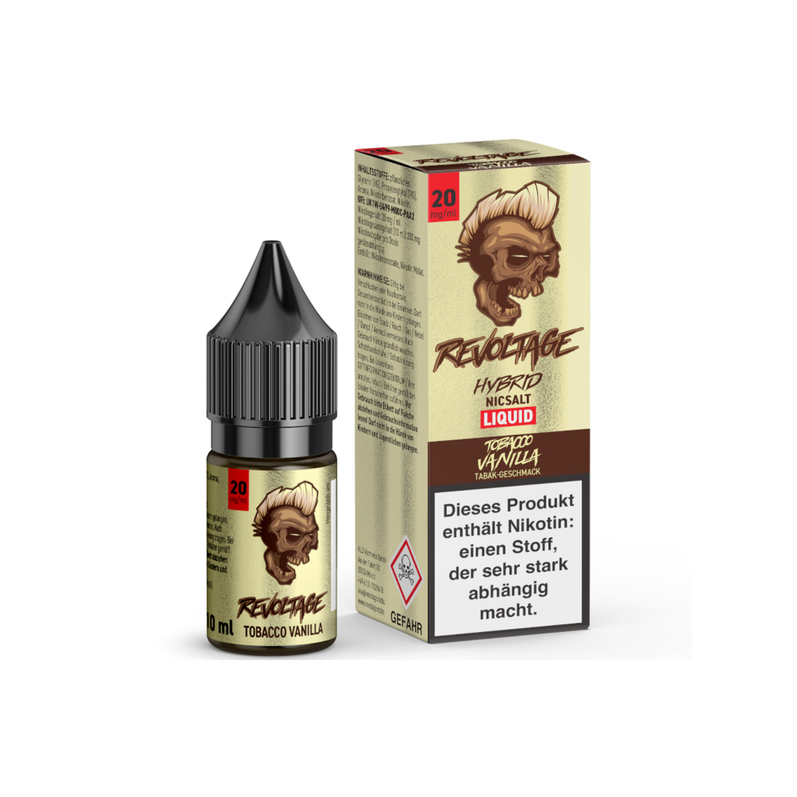 revoltage hybrid liquid tobacco vanilla 20mg | Vapebazar Revoltage Hybrid Liquid Tobacco Vanilla 20Mg/Ml