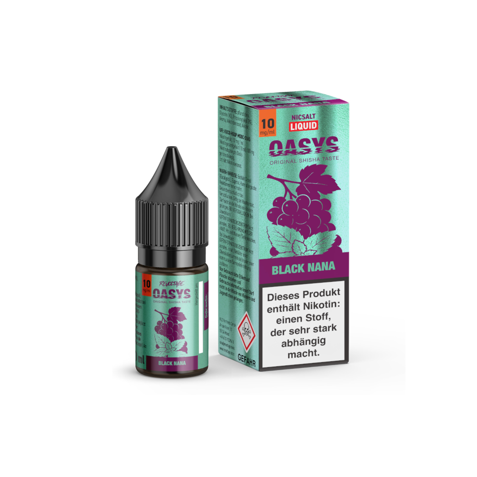 revoltage oasys liquid black nana 10mg | Vapebazar Revoltage Oasys Liquid Black Nana 10Mg/Ml