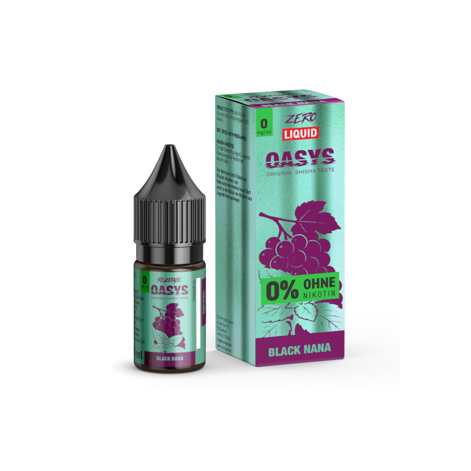 revoltage oasys liquid black nana nikotinfrei | Vapebazar Revoltage Oasys Liquid Black Nana Nikotinfrei