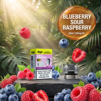 Vaporesso Dojo Blast X Pod Nachfüllbehälter 10Ml - Blueberry Sour Raspberry - 20Mg