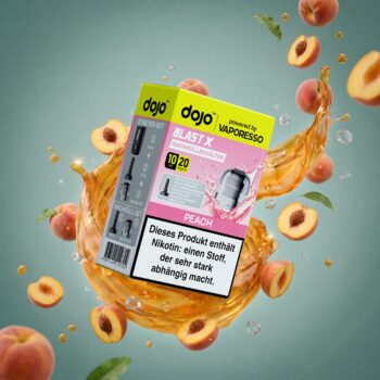 Vaporesso Dojo Blast X Pod Nachfüllbehälter 10ml - Juicy Peach - 20mg – Splash