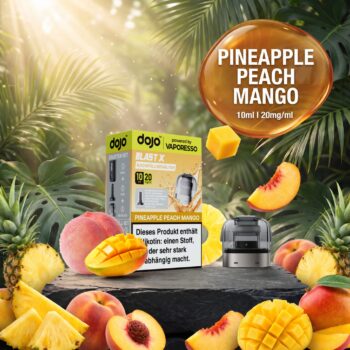 Vaporesso Dojo Blast X Pod Nachfüllbehälter 10Ml - Pineapple Peach Mango - 20Mg