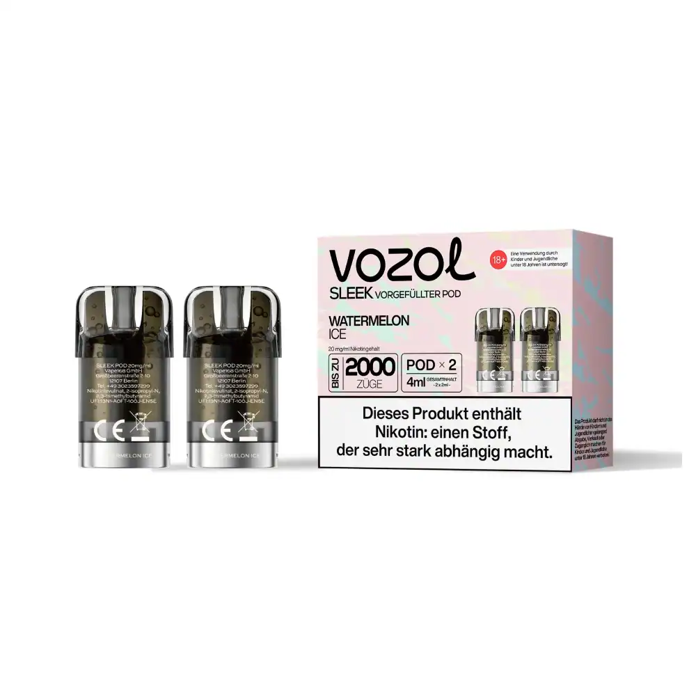 vozol sleek pod watermelon ice 20mg | Vapebazar Vozol-Sleek-Pod-Watermelon-Ice-20Mg
