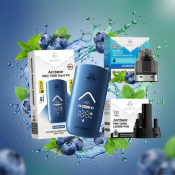 Arcbear Pro 15000 – Blueberry Mint – Starterkit