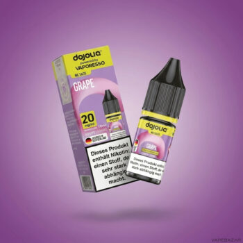 Dojoliq – Grape – Nikotinsalz Liquid, Rückseite