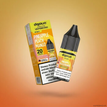 Dojoliq – Pineapple Peach Mango – Nikotinsalz Liquid, Rückseite