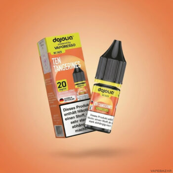 Dojoliq – Ten Tangerines – Nikotinsalz Liquid, Rückseite