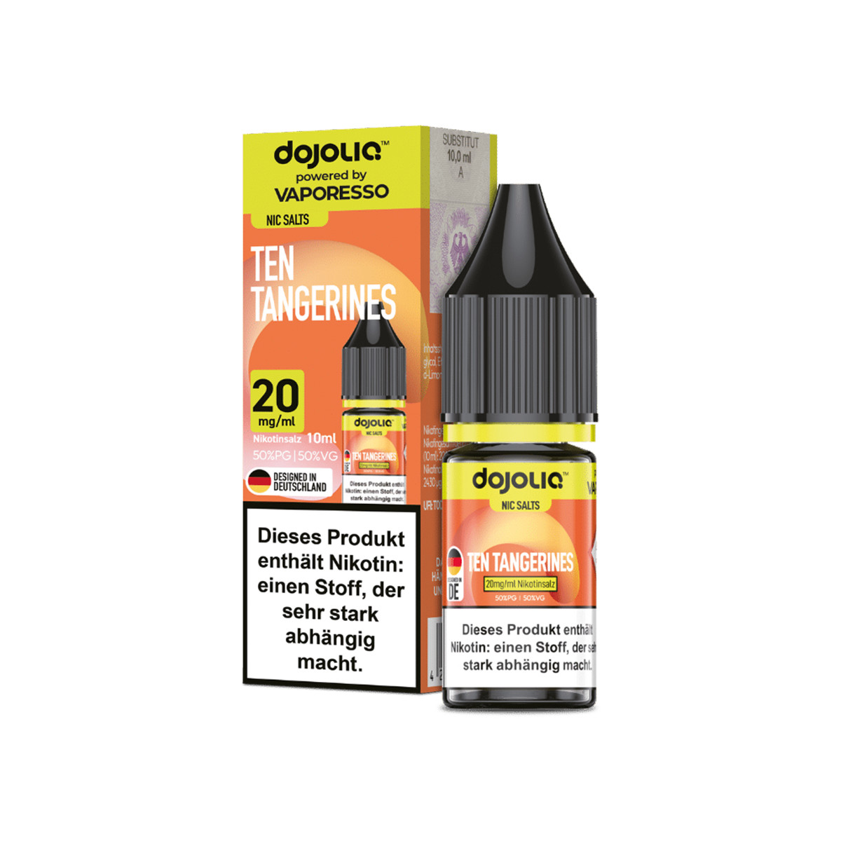 | Vapebazar Dojoliq – Ten Tangerines – Nikotinsalz Liquid 10 Ml