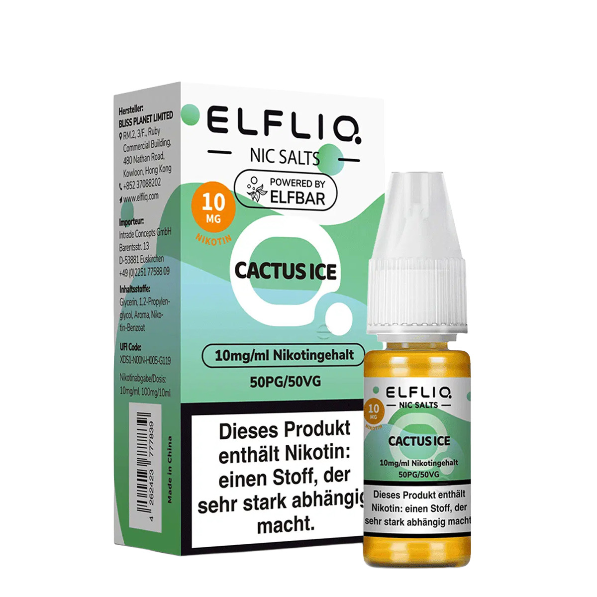Elfliq Nic Salts Cactus Ice 10mg 3 | Vapebazar Elfliq Nikotinsalz Liquid – Cactus Ice 10Mg/Ml Nikotin – Bild 3