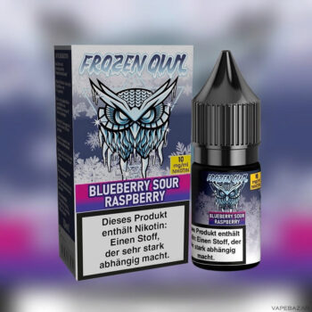 Frozen OWL – Blueberry Sour Raspberry – Nikotinsalz Liquid, Rückseite