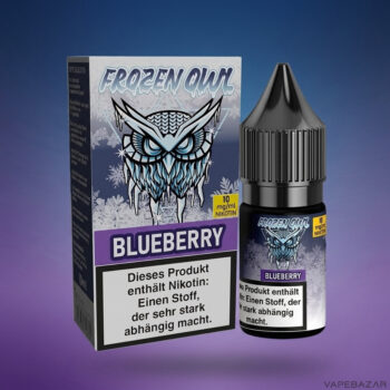 Frozen OWL – Blueberry – Nikotinsalz Liquid, Rückseite