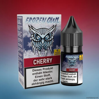 Frozen OWL – Cherry – Nikotinsalz Liquid, Rückseite