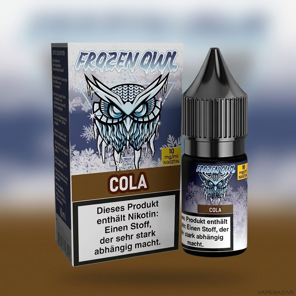 Frozen Owl NicSalt Cola Zweitbild | Vapebazar Frozen Owl – Cola – Nikotinsalz Liquid, Rückseite