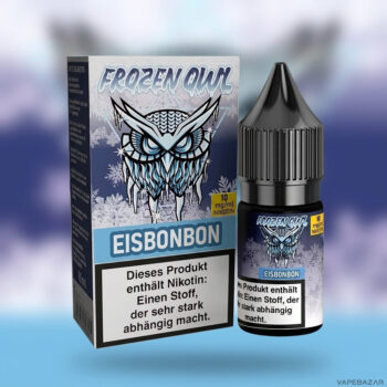 Frozen OWL – Eisbonbon – Nikotinsalz Liquid, Rückseite