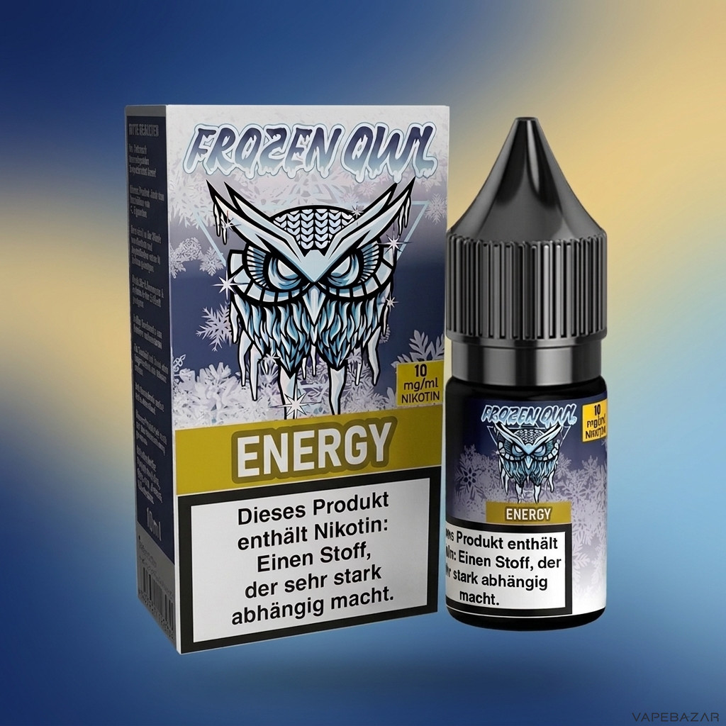 Frozen Owl NicSalt Energy Zweitbild | Vapebazar Frozen Owl – Energy – Nikotinsalz Liquid, Rückseite