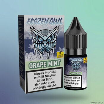 Frozen OWL – Grape Mint – Nikotinsalz Liquid, Rückseite
