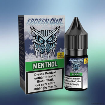 Frozen OWL – Menthol – Nikotinsalz Liquid, Rückseite