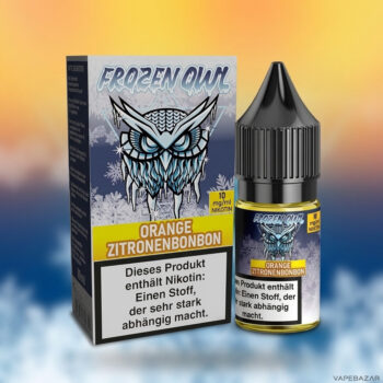 Frozen OWL – Orange Zitronenbonbon – Nikotinsalz Liquid, Rückseite