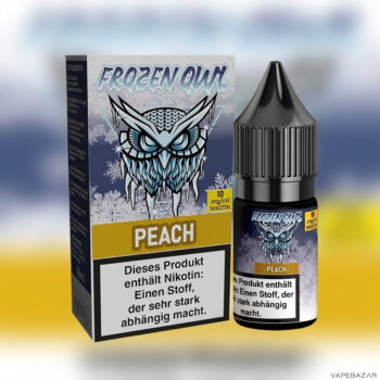 Frozen OWL – Peach – Nikotinsalz Liquid, Rückseite