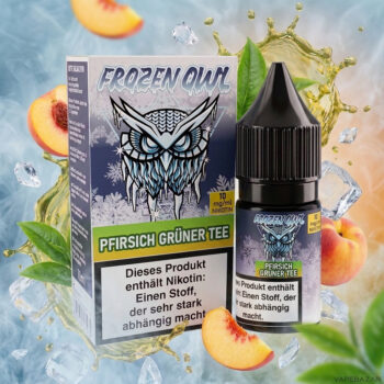 Frozen OWL – Pfirsich Grüner Tee – Nikotinsalz Liquid 10 ml