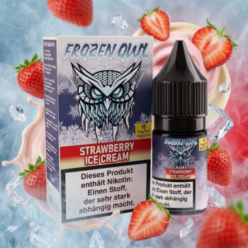 Frozen OWL – Strawberry Ice Cream – Nikotinsalz Liquid 10 ml