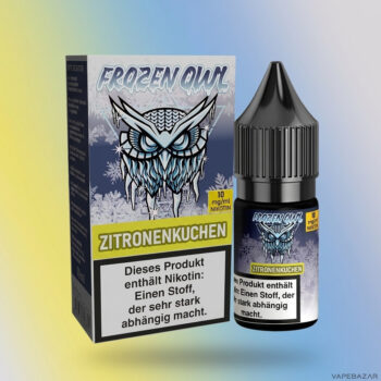 Frozen OWL – Zitronenkuchen Slush – Nikotinsalz Liquid, Rückseite
