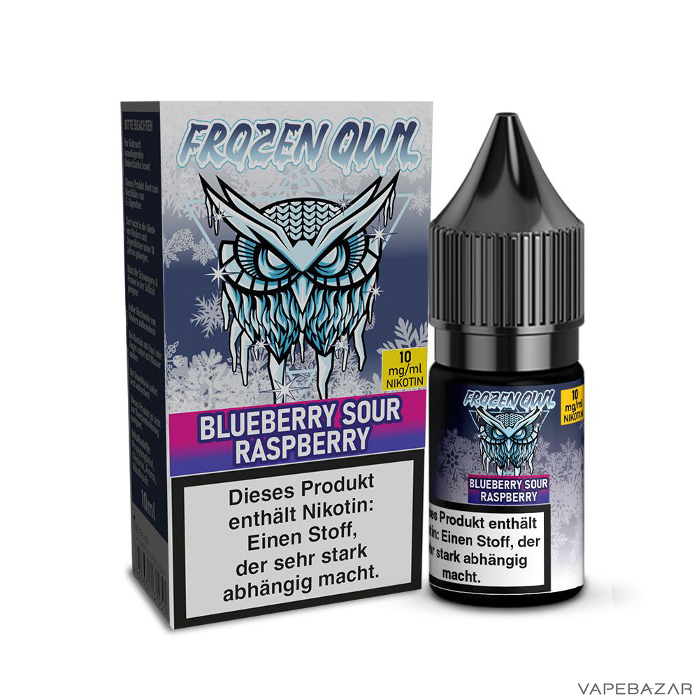 | Vapebazar Frozen Owl – Blueberry Sour Raspberry – Nikotinsalz Liquid 10 Ml