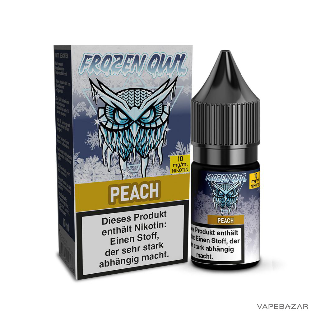| Vapebazar Frozen Owl – Peach – Nikotinsalz Liquid 10 Ml