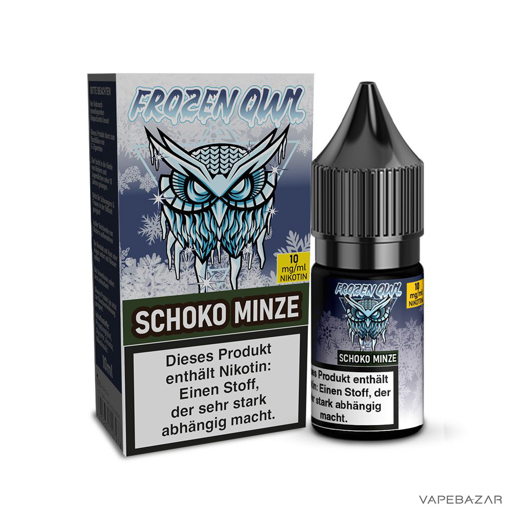 | Vapebazar Frozen Owl – Schokominze – Nikotinsalz Liquid 10 Ml