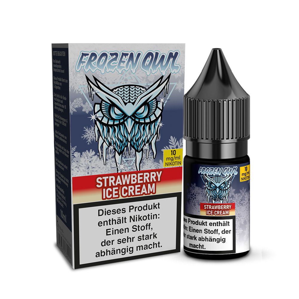 | Vapebazar Frozen Owl – Strawberry Ice Cream – Nikotinsalz Liquid 10 Ml