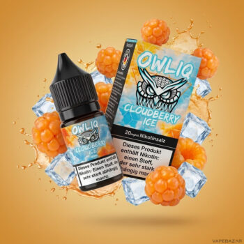 Owliq Cloudberry Ice Erstbild | Vapebazar Owliq Liquid – Cloudberry Ice – Nikotinsalz 10 Ml