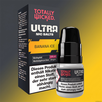 Totally Wicked ULTRA – Banana Ice – Nikotinsalz Liquid, Rückseite