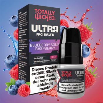 Totally Wicked ULTRA – Blueberry Sour Raspberry – Nikotinsalz Liquid 8 ml