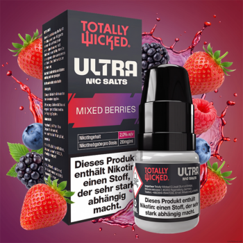 Totally Wicked ULTRA – Mixed Berries – Nikotinsalz Liquid 8 ml