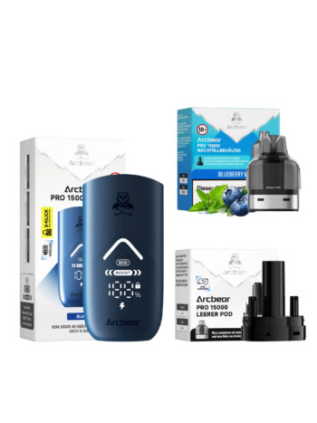 Arcbear Pro 15000 – Blueberry Mint – Starterkit Lieferumfang