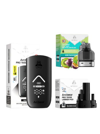 Arcbear Pro 15000 – Kiwi Passionfruit Guava – Starterkit Lieferumfang
