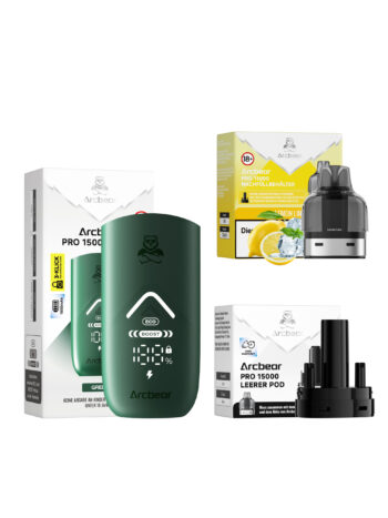 Arcbear Pro 15000 – Lemon Lime – Starterkit Lieferumfang