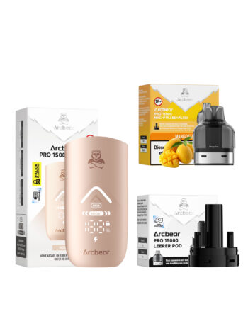 Arcbear Pro 15000 – Mango Fizz – Starterkit Lieferumfang