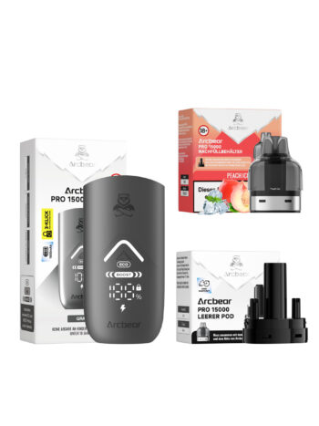 Arcbear Pro 15000 – Peach Ice – Starterkit Lieferumfang