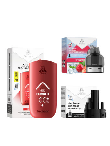 Arcbear Pro 15000 – Strawberry Ice – Starterkit Lieferumfang
