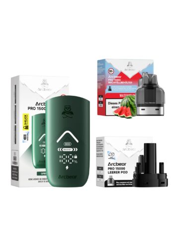 Arcbear Pro 15000 – Watermelon Ice – Starterkit Lieferumfang