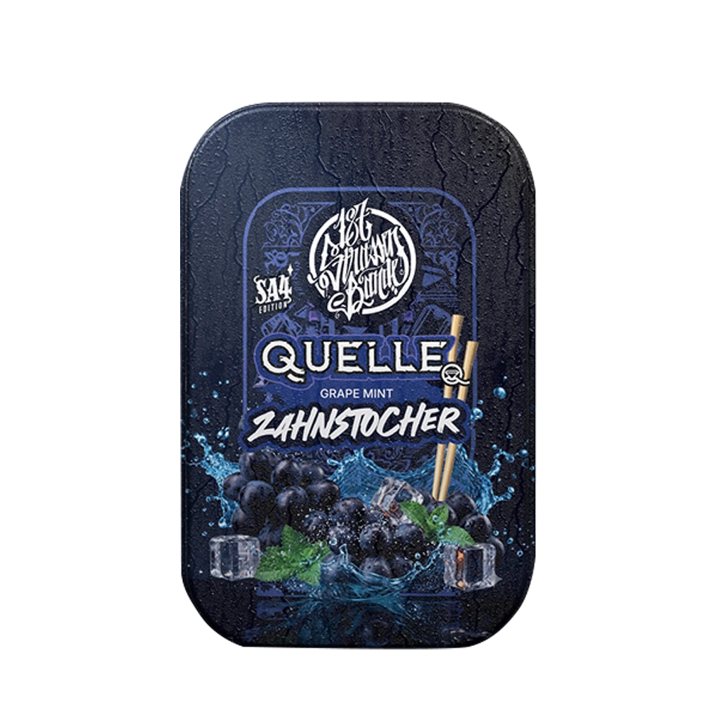 187 Strassenbande Zahnstocher AMG SW55789.1 1 2 | Vapebazar 187 Strassenbande Zahnstocher Quelle - Traube Minze, 100 Stueck Metalldose